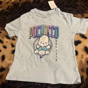 Pochacco Kids Light Blue Graphic T-Shirt